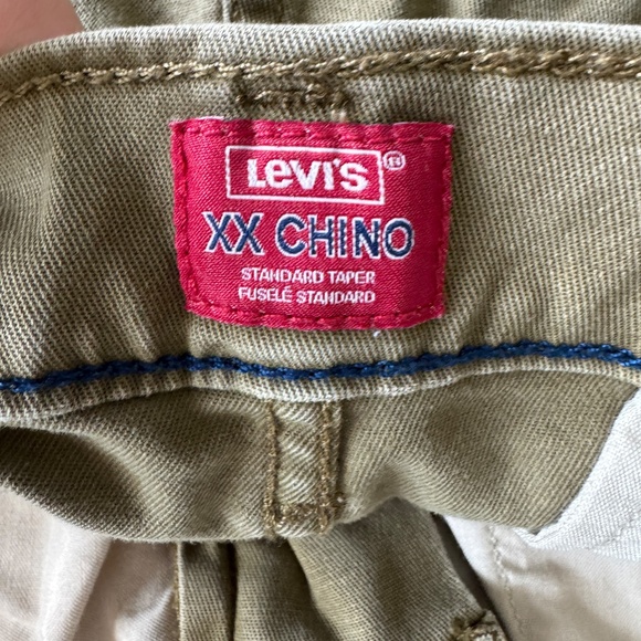 Levi's XX Chino Men's Standard Taper Casual Khaki Twill Pant Tan Size 32 Comfort - Picture 2 of 15